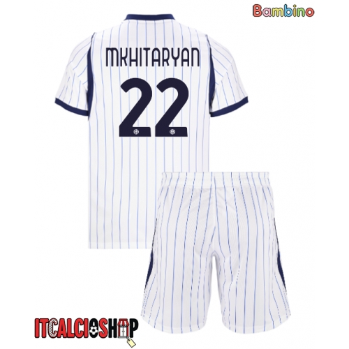 Inter Milan Henrikh Mkhitaryan #22 Seconda Maglia Bambino 2026-27 Manica Corta (+ Pantaloni corti)